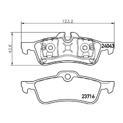 Mintex M1144 Rear Brake Pads (MDB2163M1144) - MINI Cooper S R53