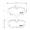 Mintex Racing Rear Brake Pads - MINI Cooper S R56 - pad shape drawing