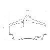 Mintex Racing Rear Brake Pads - Porsche Boxster / Cayman 981 2.7 - pad shape drawing