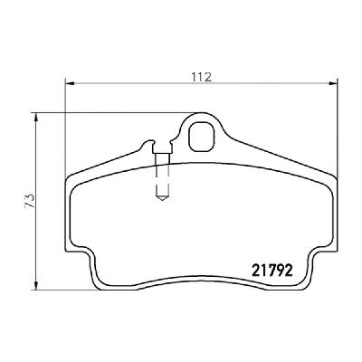 Mintex F2R Rear Brake Pads (1874F2R15.50) - Porsche Boxster / Cayman S 987