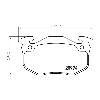 Mintex Racing Rear Brake Pads - Renault Clio 182 2.0 16v - pad shape drawing