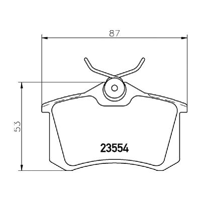 Mintex Fast Road (FR) Rear Brake Pads (MDB1377FR) - Renault Clio 200