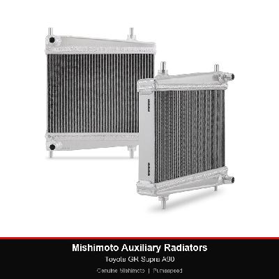 Mishimoto Auxiliary Radiators - Toyota GR Supra A90