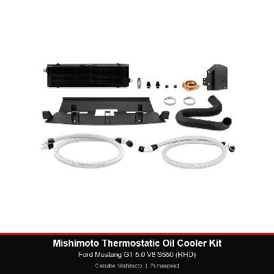 Mishimoto Thermostatic Oil Cooler Kit - Ford Mustang GT 5.0 V8 S550 (RHD)