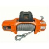 OX 13500 lb Military Edition Winch, Orange Body, Steel Cable - front view