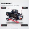 OX 13500 lb Military Edition Winch, Stealth Black Body, Black Synthetic Rope - features
