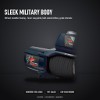 OX 13500 lb Military Edition Winch, Stealth Black Body, Black Synthetic Rope - sleek military body
