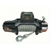 OX 13500 lb Military Edition Winch, Stealth Black Body, Steel Cable - front view