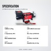 OX 17,000 lb 12V Heavy-Duty Electric Winch, Black Body, Red Synthetic Rope - specification