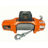 Orange body, steel cable