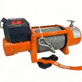 Orange body, steel cable