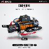 OX Winches 13500lb V2 12v Recovery Winch - Carbon Black Body, Orange Titan Flex Synthetic Rope - dimensions 542 x 160 x 245 mm