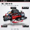 OX 13500lb V2 12V electric winch, black body, red synthetic rope - features