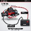 OX 13500lb V2 12V electric winch, black body, red synthetic rope - wiring diagram