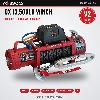OX Winches 13500lb V2 12v Recovery Winch - Red Body, Black Synthetic Rope - main photo