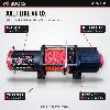 OX Winches 6000lb 12v Electric Winch - Black Body, Red Synthetic Rope - features