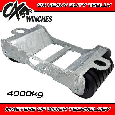 OX WINCHES RECOVERY HEAVY DUTY TRUCK ROLLER DOLLY VEHICLE JACK TROLLEY SKATE WHEEL LOADER