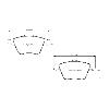 Pagid Racing Front Brake Pads - Audi S4 2.7T quattro B5 - pad shape drawing