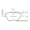 Pagid Racing Front Brake Pads - BMW 3 Series M3 E46 (inc CSL) - pad shape drawing