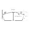 Pagid Racing Front Brake Pads - BMW M5/M6 (S63) - pad shape drawing