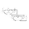 Pagid Racing Rear Brake Pads - BMW 3 Series E36 325i and 328i - pad shape drawing