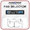 Pagid Racing Rear Brake Pads - Renault Clio 182 2.0 16v - Pumaspeed pad selector, choose your compound