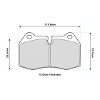 PBS ProComp S1 8071PCS1 pad shape