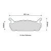 PBS ProRace 1180PR pad shape