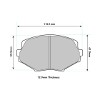 PBS ProRace 1282PR pad shape