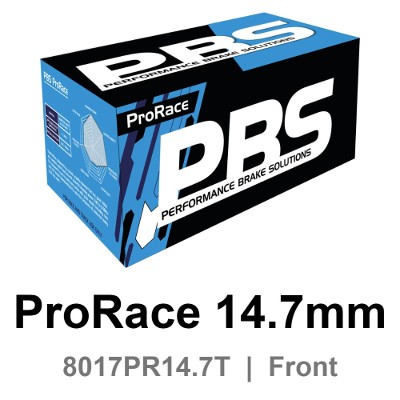 PBS ProRace 14.7mm Front Brake Pads (8017PR14.7T) - Ford Mustang Shelby GT500 2007-2014 and more