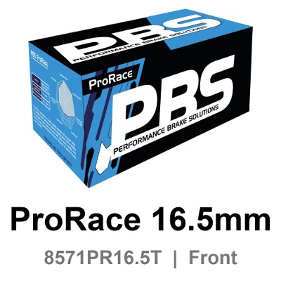 PBS ProRace 16.5mm Front Brake Pads (8571PR16.5T) - Mercedes CLS AMG (C219) / Mercedes CLK AMG (C209) and more
