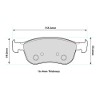 PBS ProRace 2004PR pad shape and dimensions