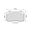 PBS ProRace 8003PR pad shape
