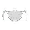 PBS ProRace 8422PR pad shape