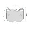 PBS ProRace 8685PR pad shape