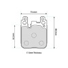 PBS ProRace 8686PR pad shape