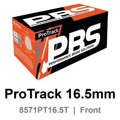 PBS ProTrack 16.5mm Front Brake Pads (8571PT16.5T) - Mercedes CLS AMG (C219) / Mercedes CLK AMG (C209) and more