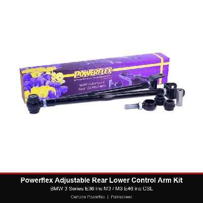 Powerflex Adjustable Rear Lower Control Arm Kit - BMW 3 Series E36 inc M3 / M3 E46 inc CSL