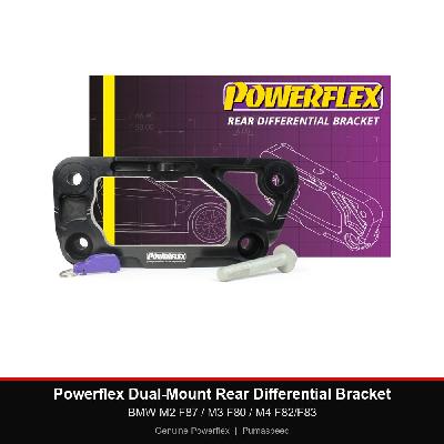 Powerflex Dual-Mount Rear Differential Bracket - BMW M2 F87 / M3 F80 / M4 F82/F83