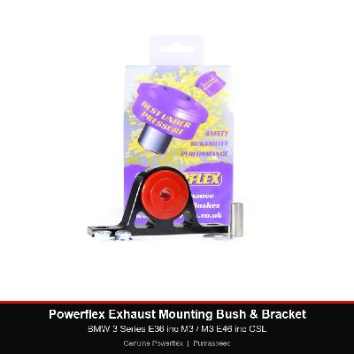 Powerflex Exhaust Mounting Bush & Bracket - BMW 3 Series E36 inc M3 / M3 E46 inc CSL