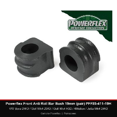 Powerflex Front Anti Roll Bar Bush 19mm (pair) PFF85-411-19H - VW Bora 2WD / Golf Mk4 2WD / Golf Mk4 R32 / 4Motion / Jetta Mk4 2WD