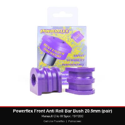 Powerflex Front Anti Roll Bar Bush 20.5mm (pair) - Renault Clio III Sport 197/200