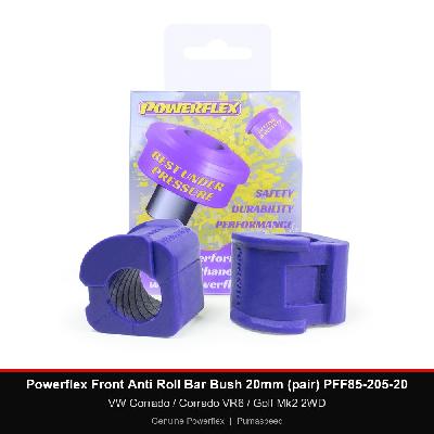 Powerflex Front Anti Roll Bar Bush 20mm (pair) PFF85-205-20 - VW Corrado / Corrado VR6 / Golf Mk2 2WD