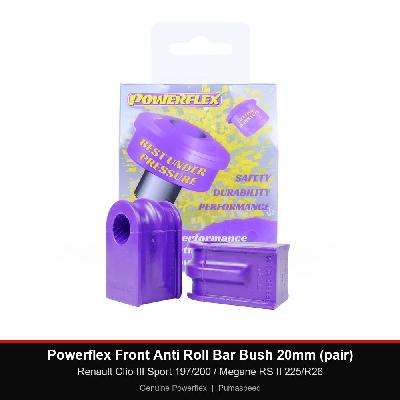 Powerflex Front Anti Roll Bar Bush 20mm (pair) - Renault Clio III Sport 197/200 / Megane RS II 225/R26