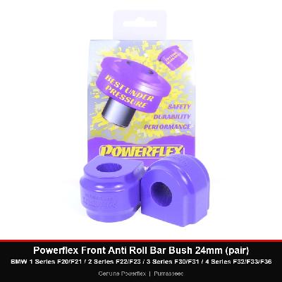 Powerflex Front Anti Roll Bar Bush 24mm (pair) - BMW 1 Series F20/F21 / 2 Series F22/F23 / 3 Series F30/F31 / 4 Series F32/F33/F36