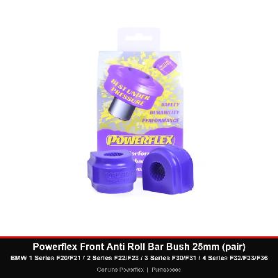 Powerflex Front Anti Roll Bar Bush 25mm (pair) - BMW 1 Series F20/F21 / 2 Series F22/F23 / 3 Series F30/F31 / 4 Series F32/F33/F36