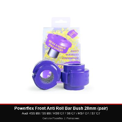 Powerflex Front Anti Roll Bar Bush 28mm (pair) - Audi RS5 B8 / S5 B8 / RS6 C7 / S6 C7 / RS7 C7 / S7 C7