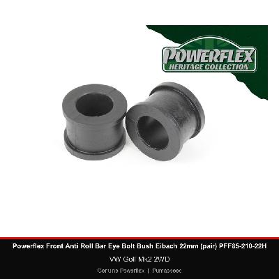 Powerflex Front Anti Roll Bar Eye Bolt Bush Eibach 22mm (pair) PFF85-210-22H - VW Golf Mk2 2WD