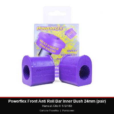 Powerflex Front Anti Roll Bar Inner Bush 24mm (pair) - Renault Clio II 172/182