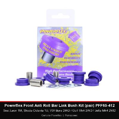 Powerflex Front Anti Roll Bar Link Bush Kit (pair) PFF85-412 - Seat Leon 1M, Skoda Octavia 1U, VW Bora 2WD / Golf Mk4 2WD / Jetta Mk4 2WD